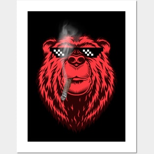 Red Bear Thug Posters and Art